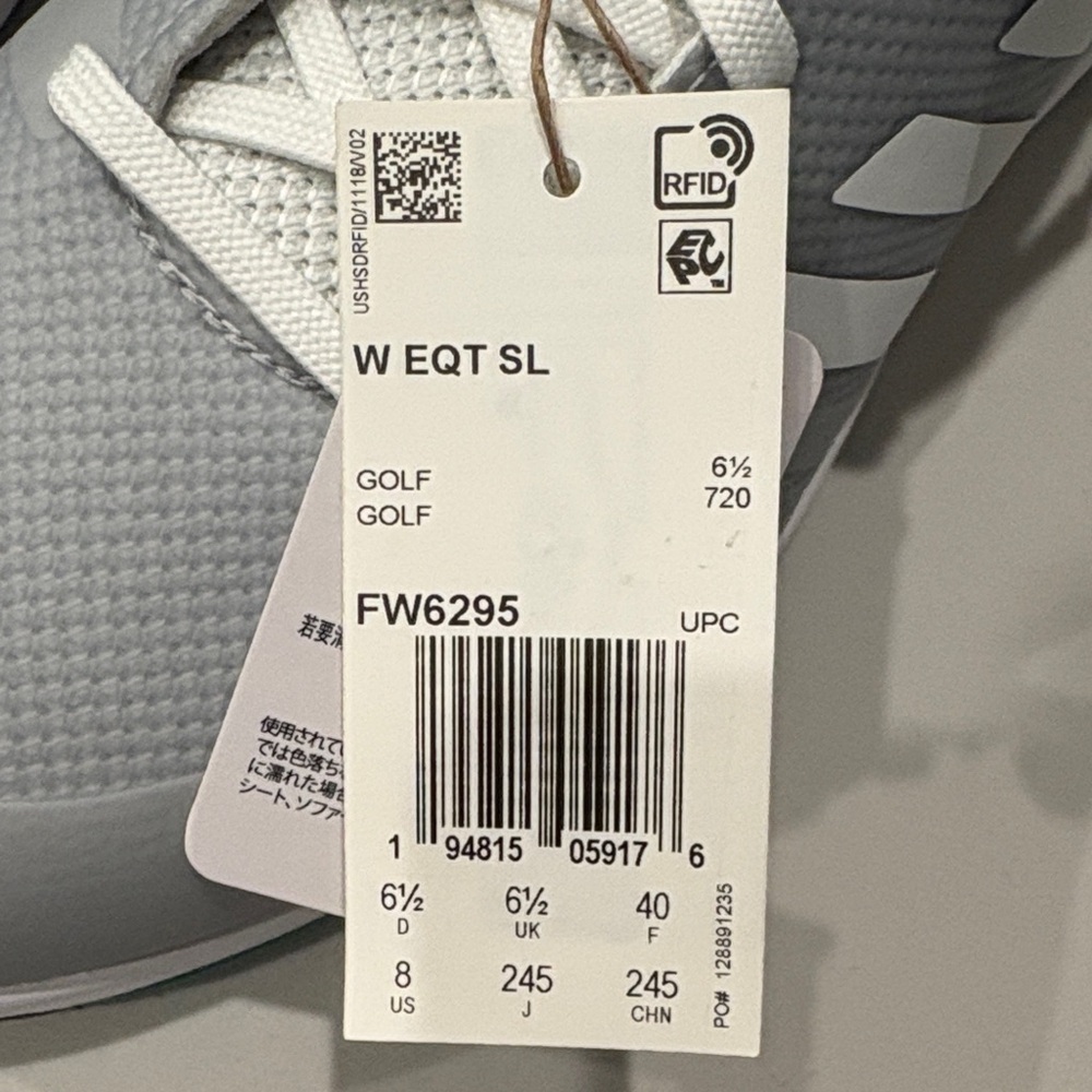 Adidas Gray and Turquoise Golf Shoes (Women’s) - Picture 3 of 6